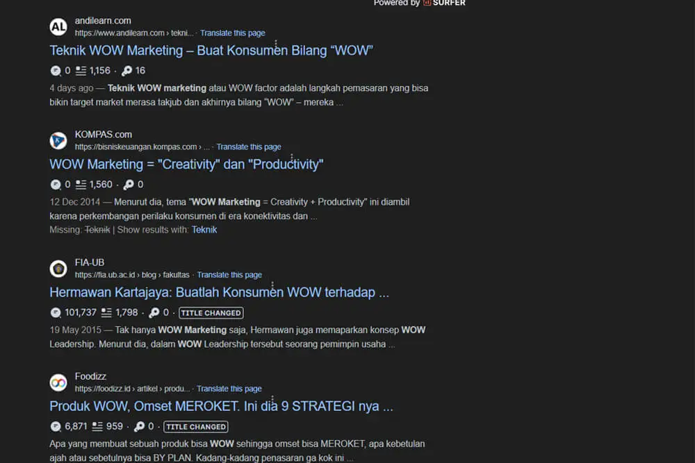 Hubungan page authority dengan ranking SERP