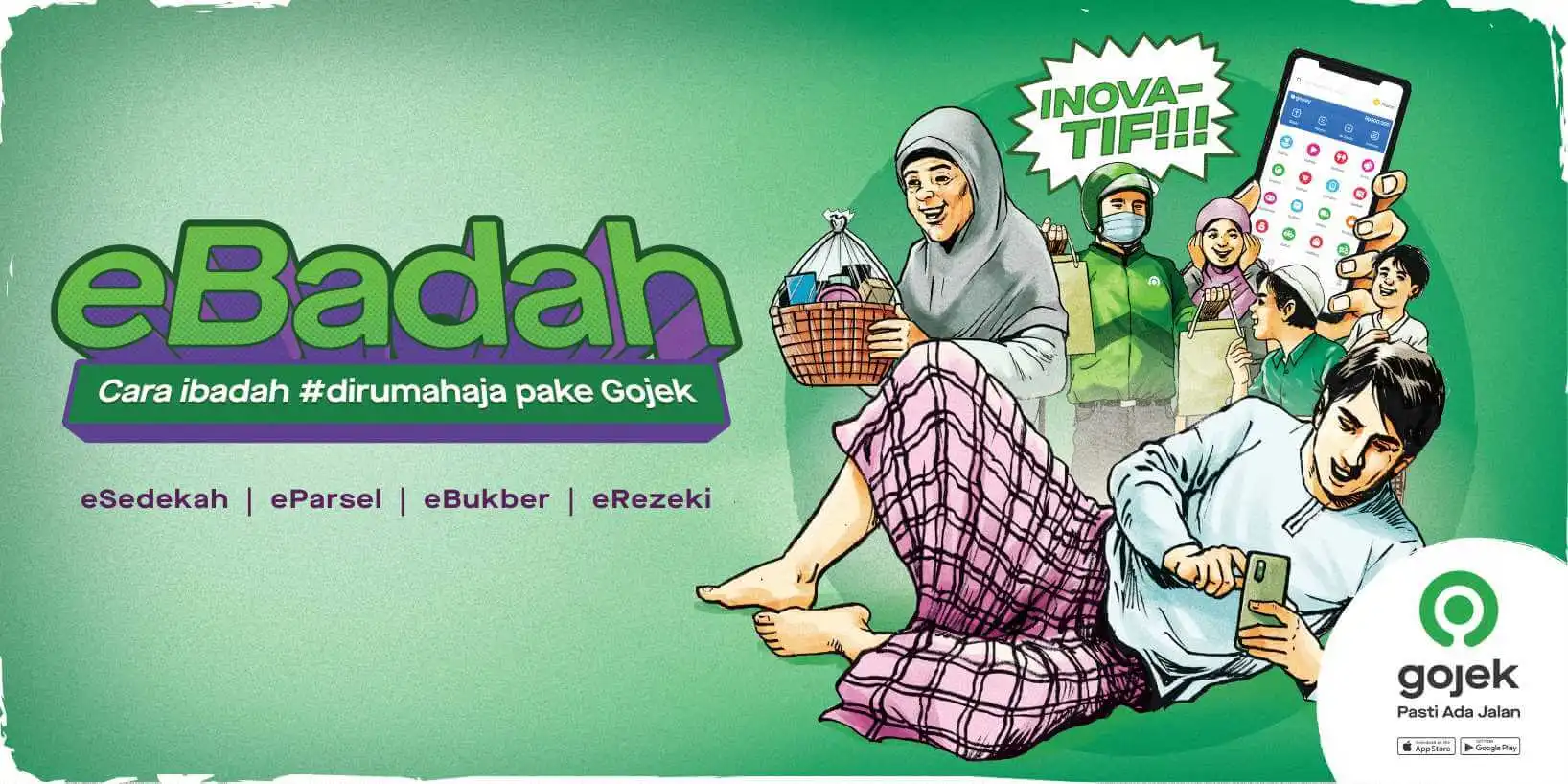 Contoh hasil karya copywriter (Gojek)