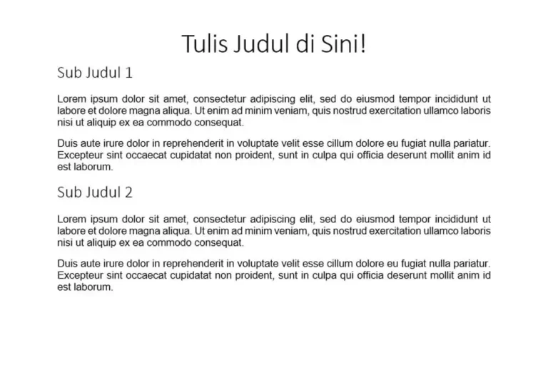 Mengenal Subheading dan Perannya dalam Artikel