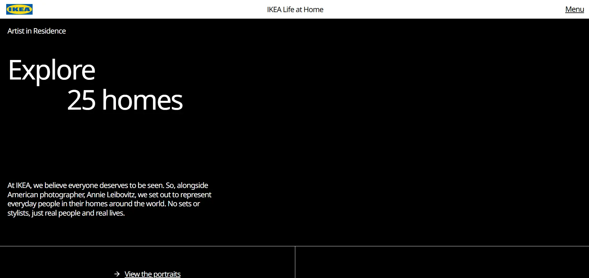 Contoh microsite dari IKEA